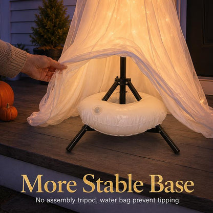 Halloween Spooky Lighted Ghost Decor Set