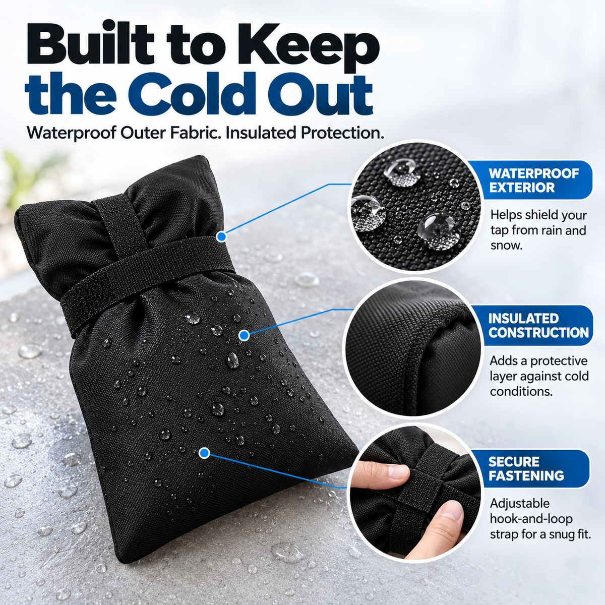 Frostcap faucet cover