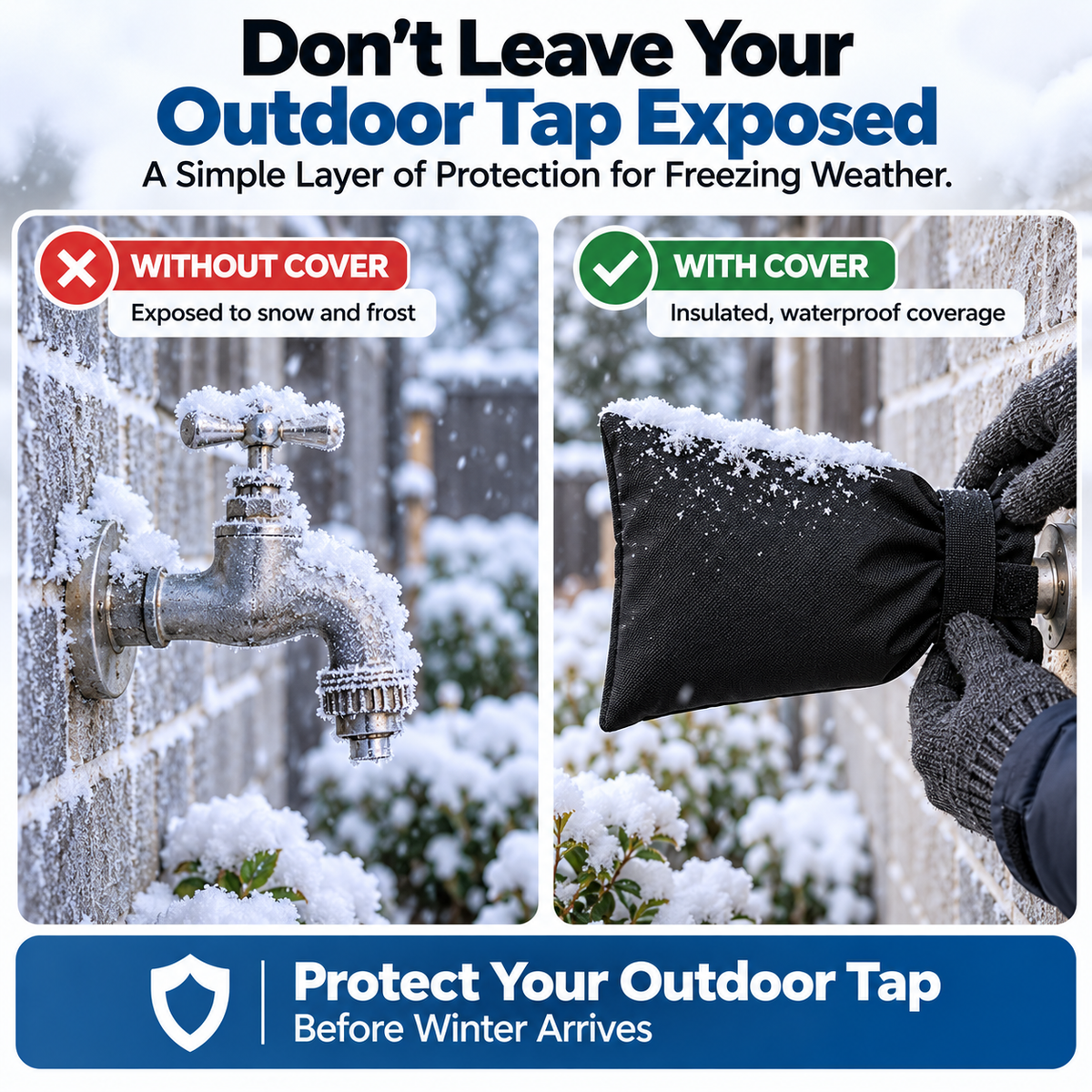 Frostcap faucet cover