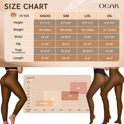 Sheerline Fleece Tights